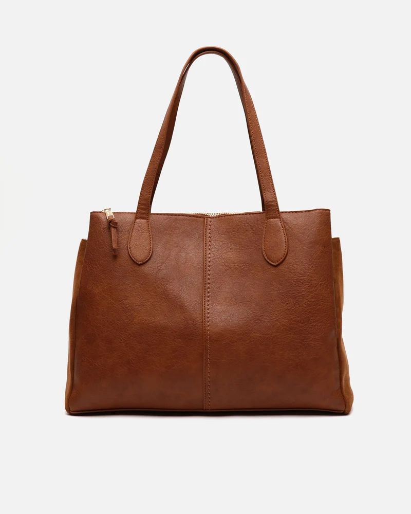 Caton bolso shopper grande efecto ante