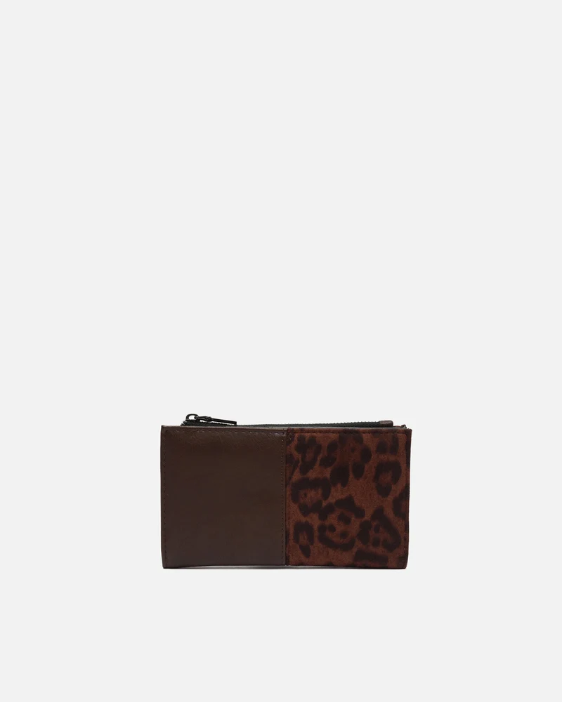Belba monedero pequeño efecto ante animal print