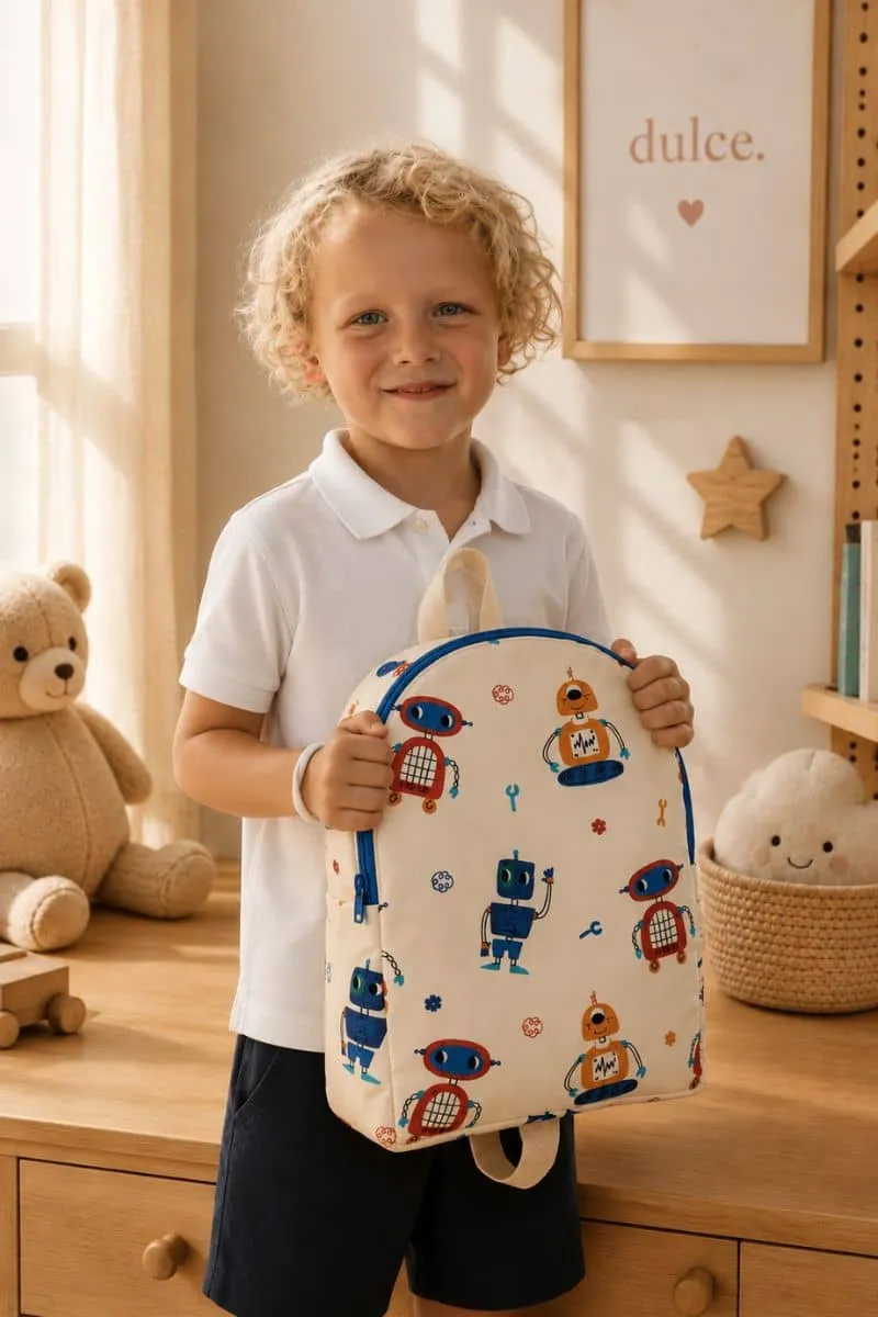 Mochila infantil ligera Robots