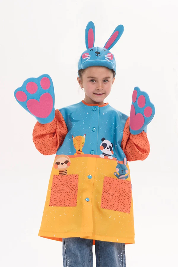 Bata Infantil Animais Zoo com Botões