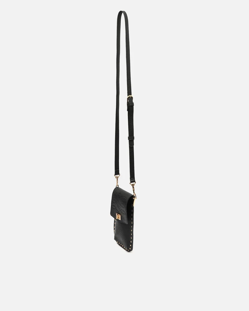 Nairix bolso bandolera mini para móvil con detalles metálicos