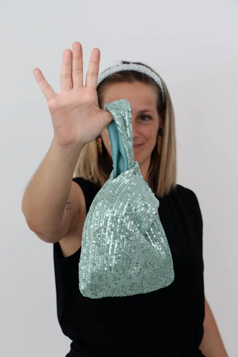 Bolso invitada Aguamarina
