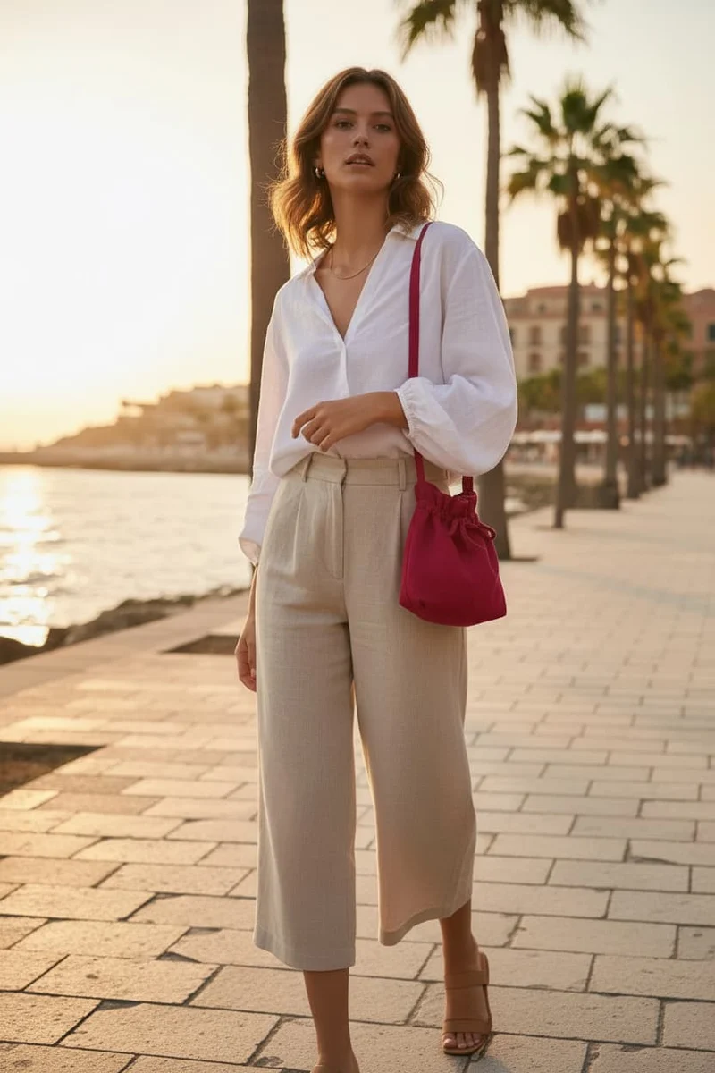 Bolso de lino original Buganvilla