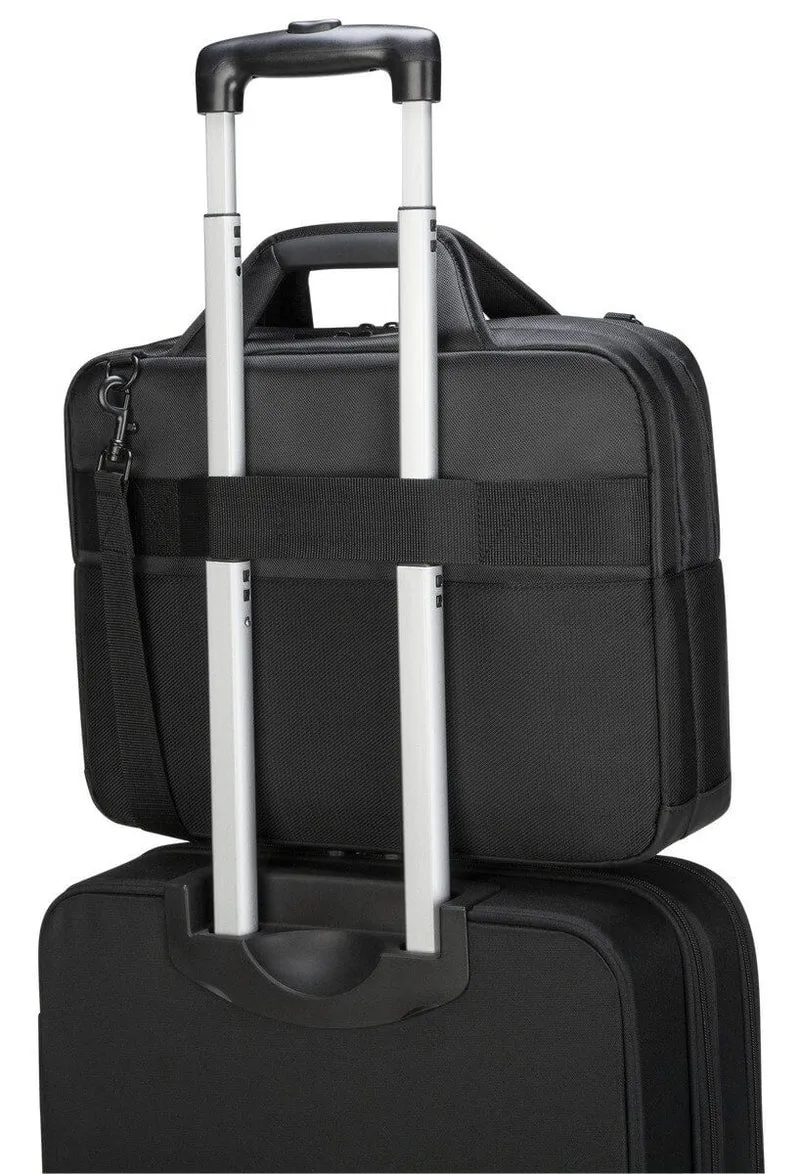 Maletín para portátil de entre 14 y 15,6 pulgadas con cierre superior CityGear - Negro