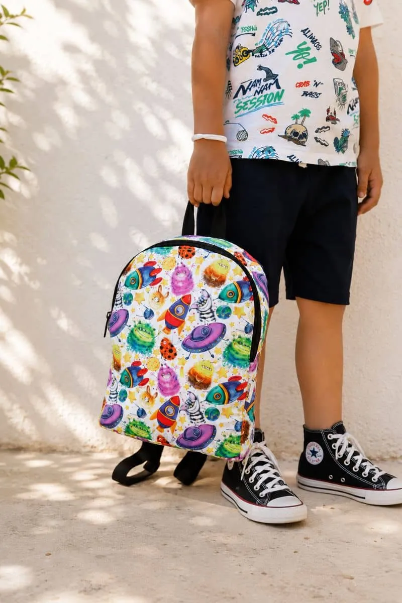 Mochila infantil tela Space