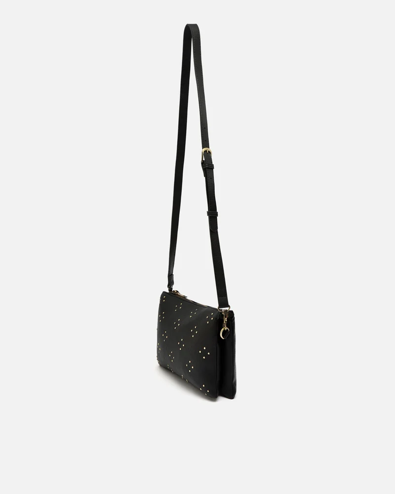 Florchito bolso bandolera pequeño con detalles metálicos