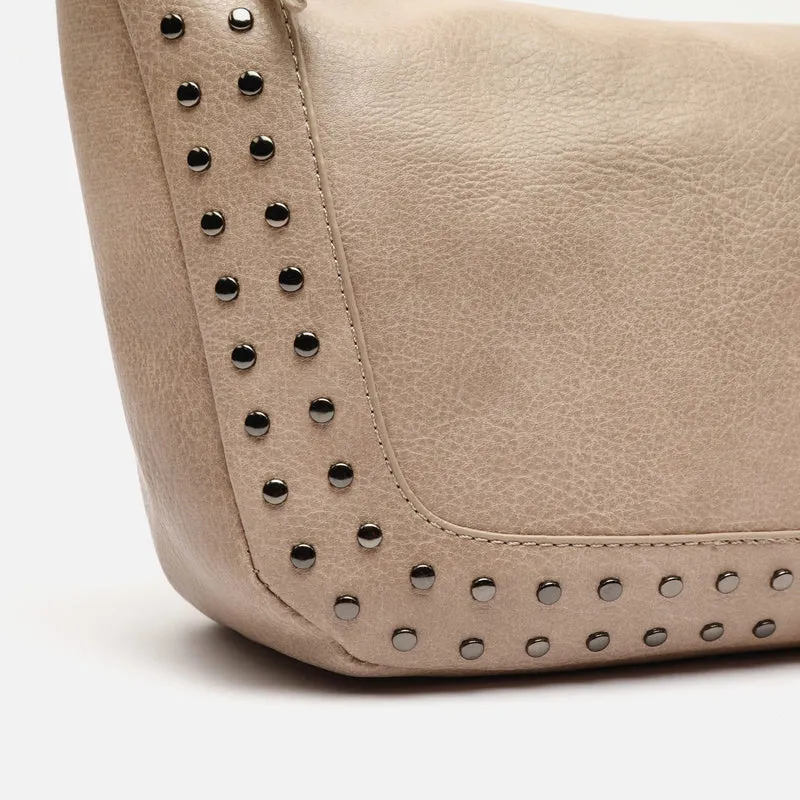 Kalania bolso bandolera mediano con detalles metálicos ED.