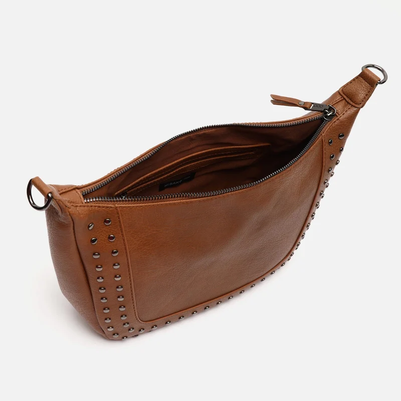 Kalania bolso bandolera mediano con detalles metálicos ED.