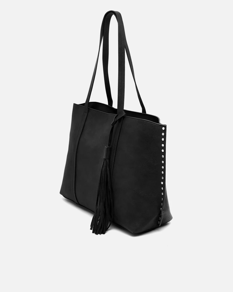 Nibat bolso shopper grande con detalles metálicos