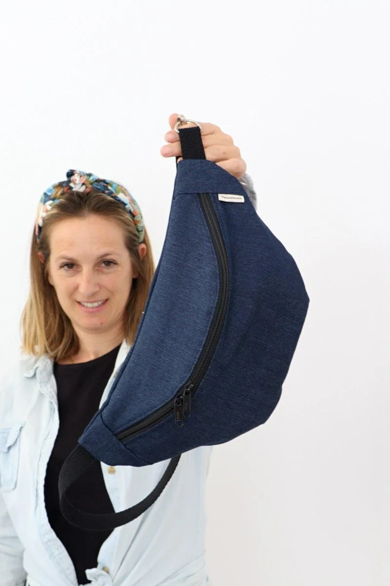 Riñonera bandolera vaquera mujer Azul o Negra