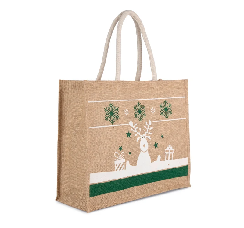 Saco de compras com motivos de Natal