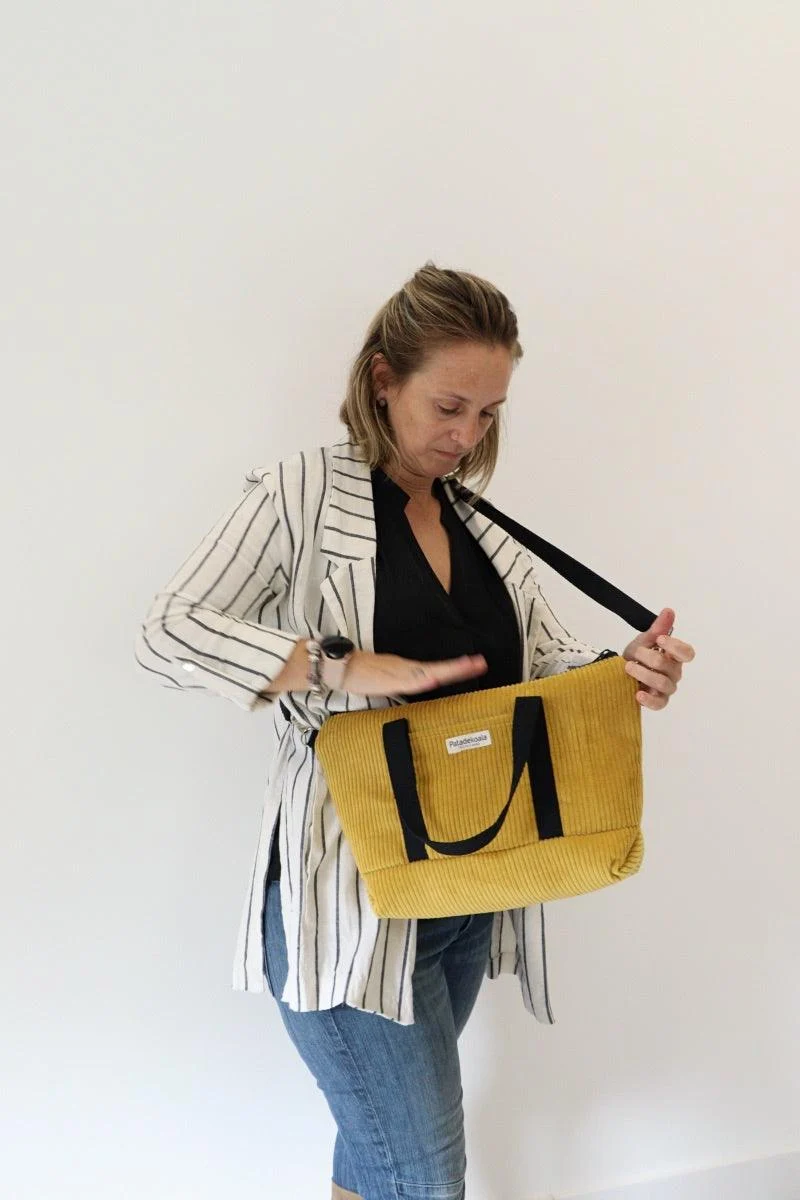 Bolso grande Pana mostaza