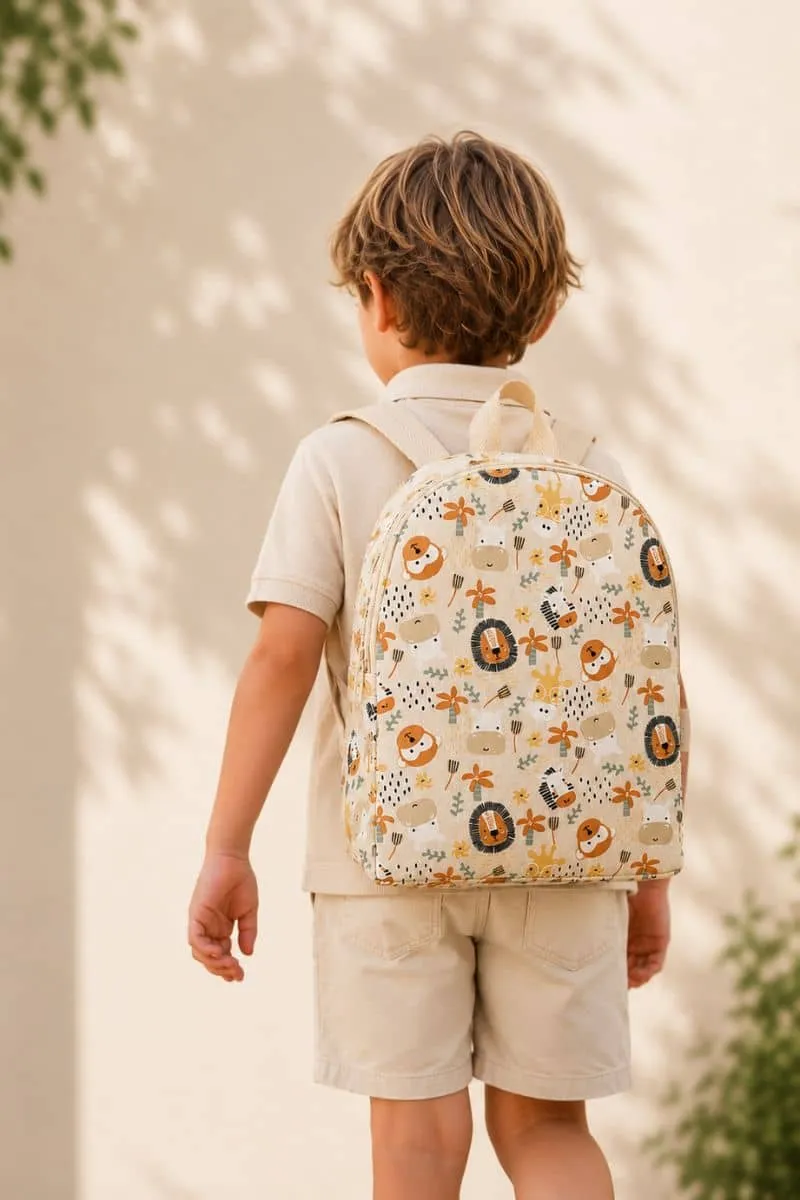 Mochila de tela infantil Animalitos del Zoo