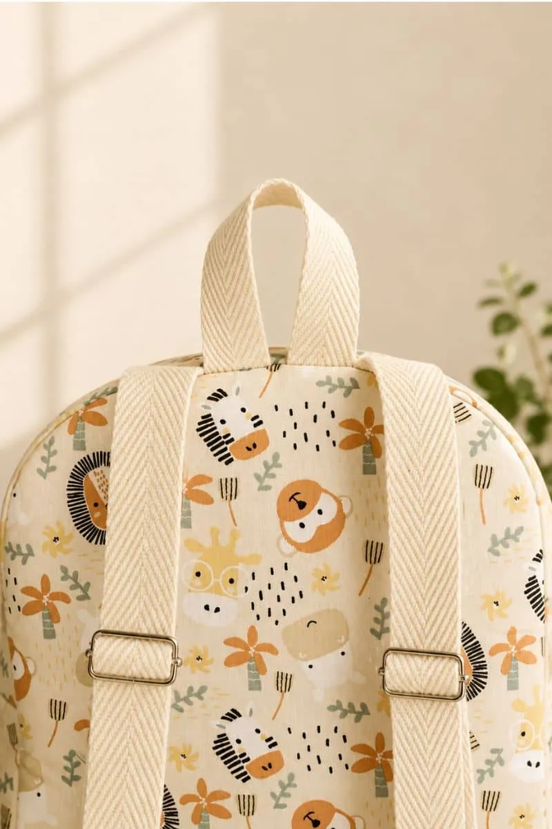 Mochila de tela infantil Animalitos del Zoo