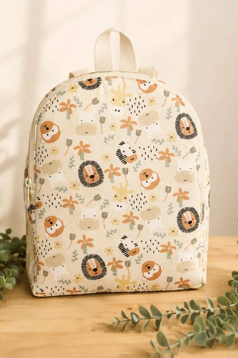 Mochila de tela infantil Animalitos del Zoo