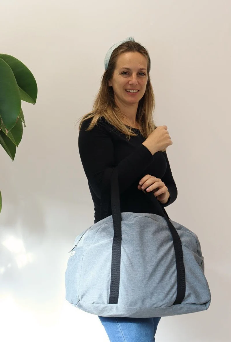 Bolso viaje impermeable gris