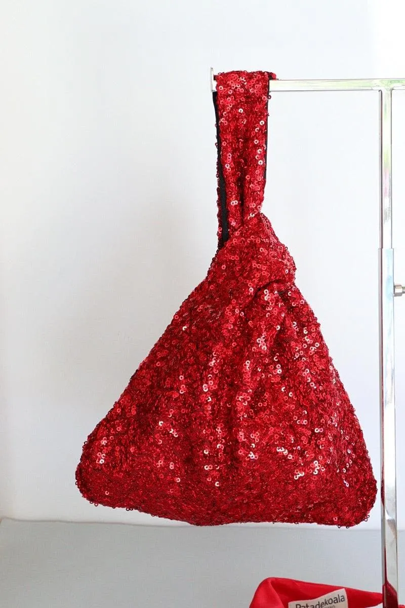 Bolso invitada Rojo de lentejuelas