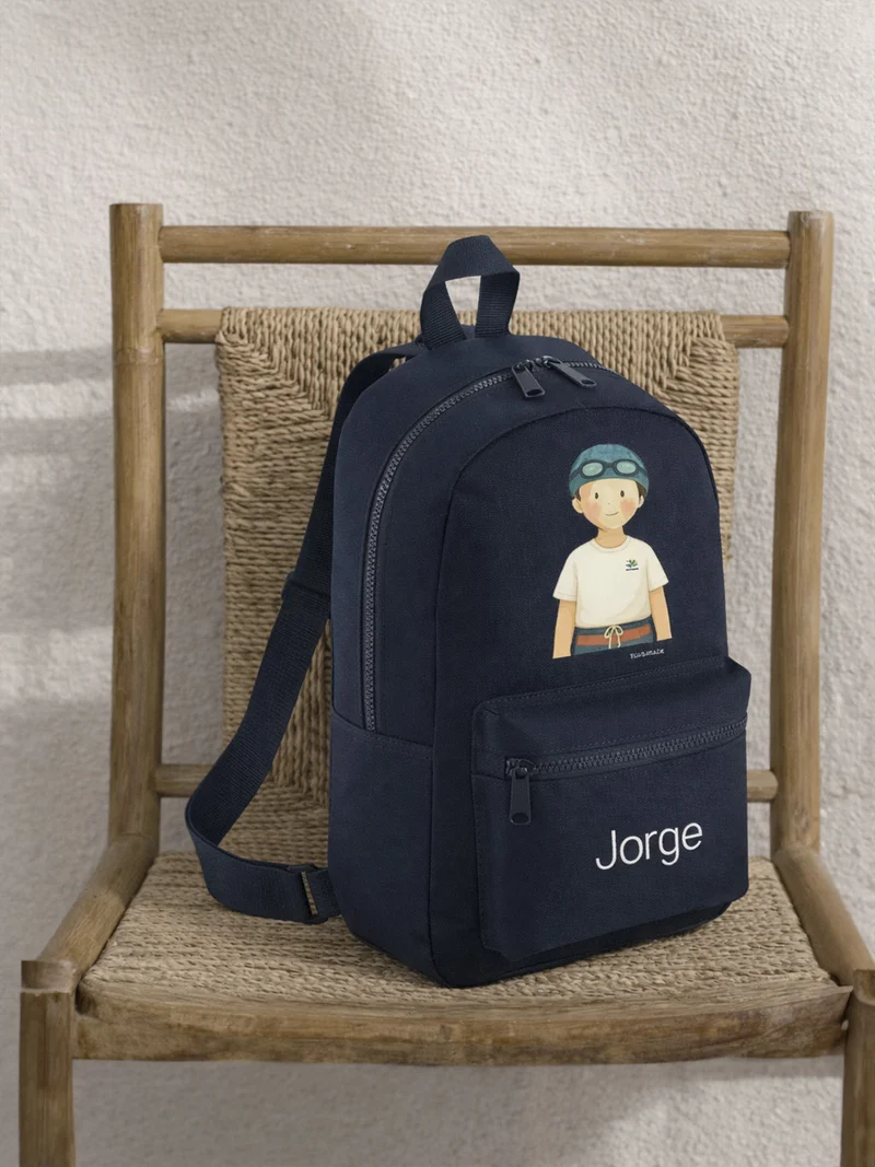Mochila Lona Mini Natación Niño