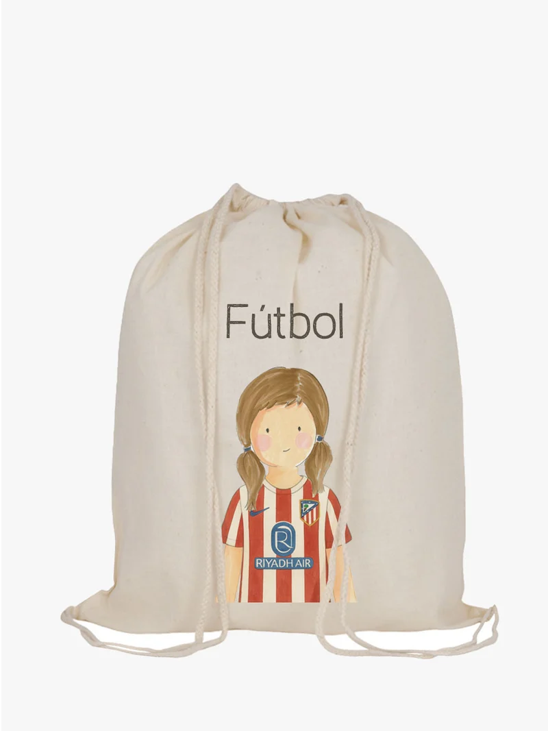 Mochila Cordones Fútbol Atlético de Madrid Niña