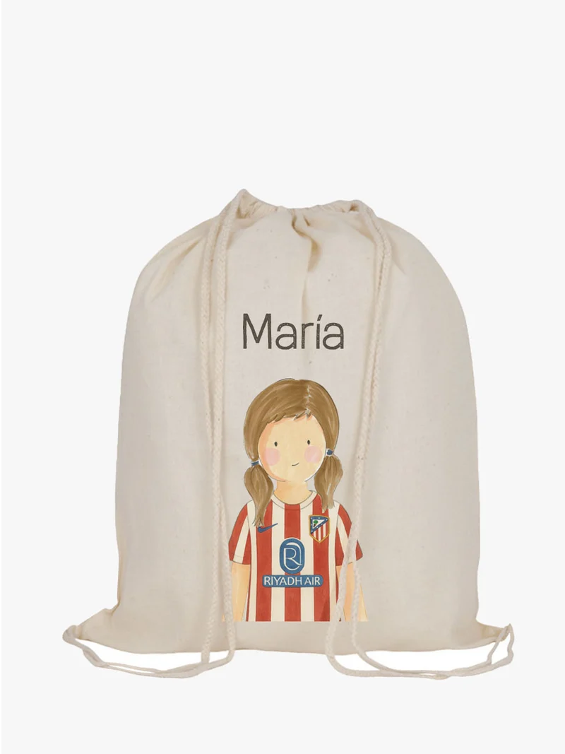 Mochila Cordones Fútbol Atlético de Madrid Niña
