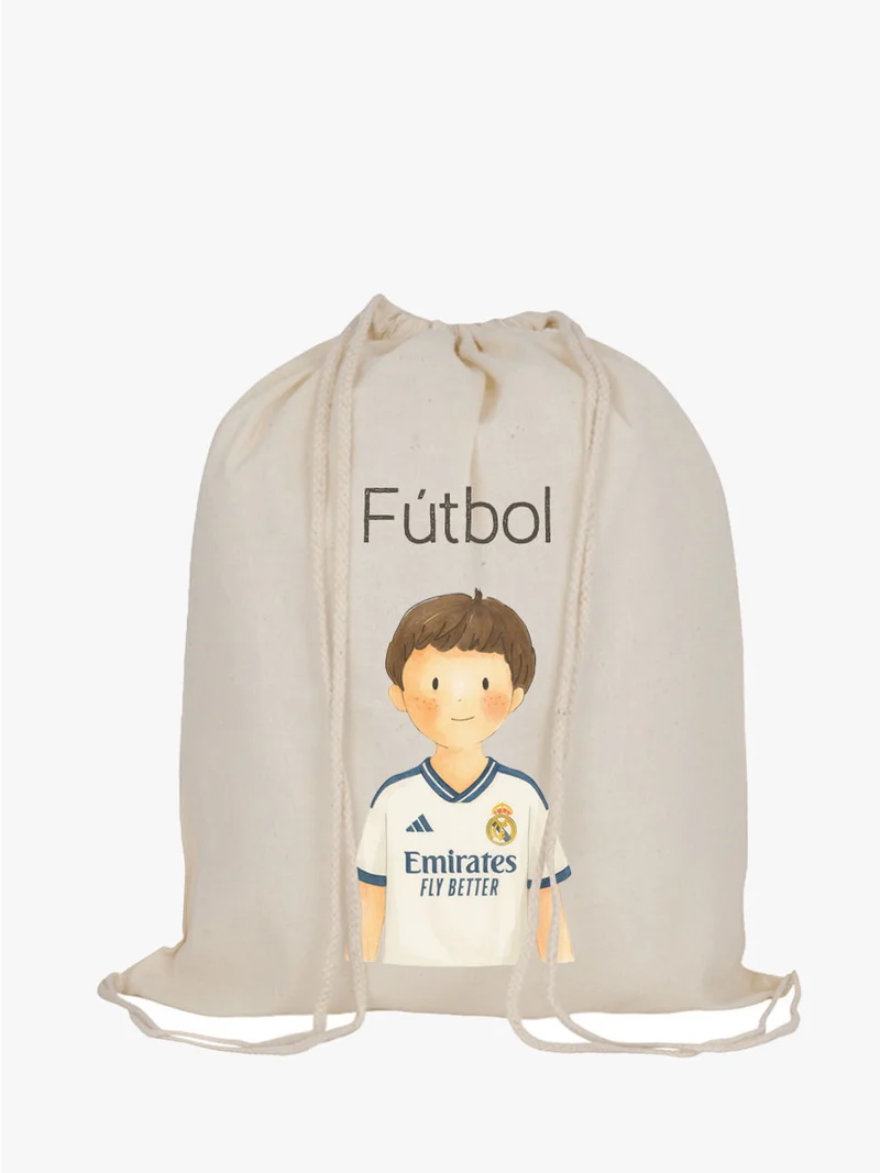 Mochila Cordones Fútbol Real Madrid Niño