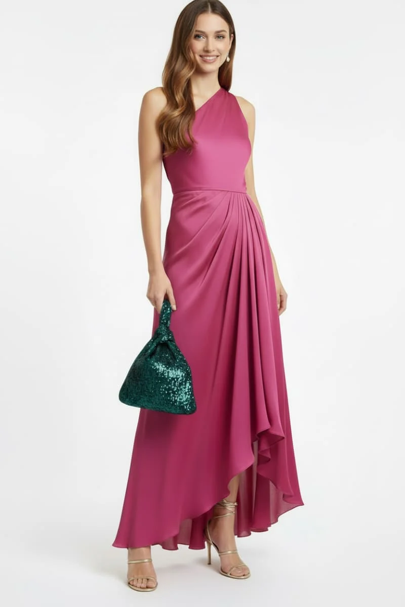 Bolso fiesta lentejuelas Verde esmeralda