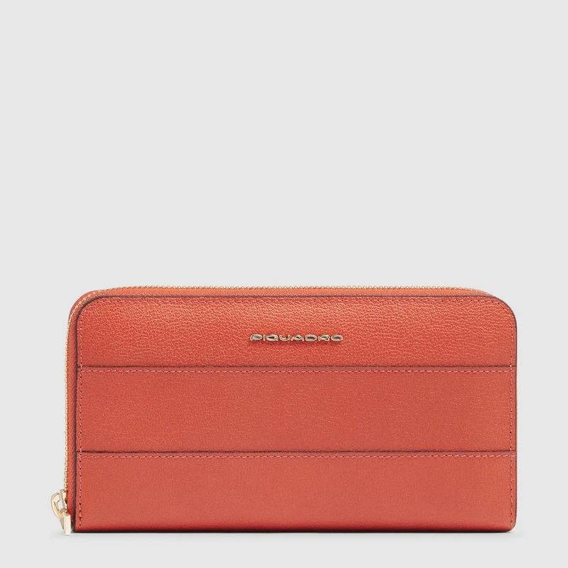 Portafogli donna grande zip-around