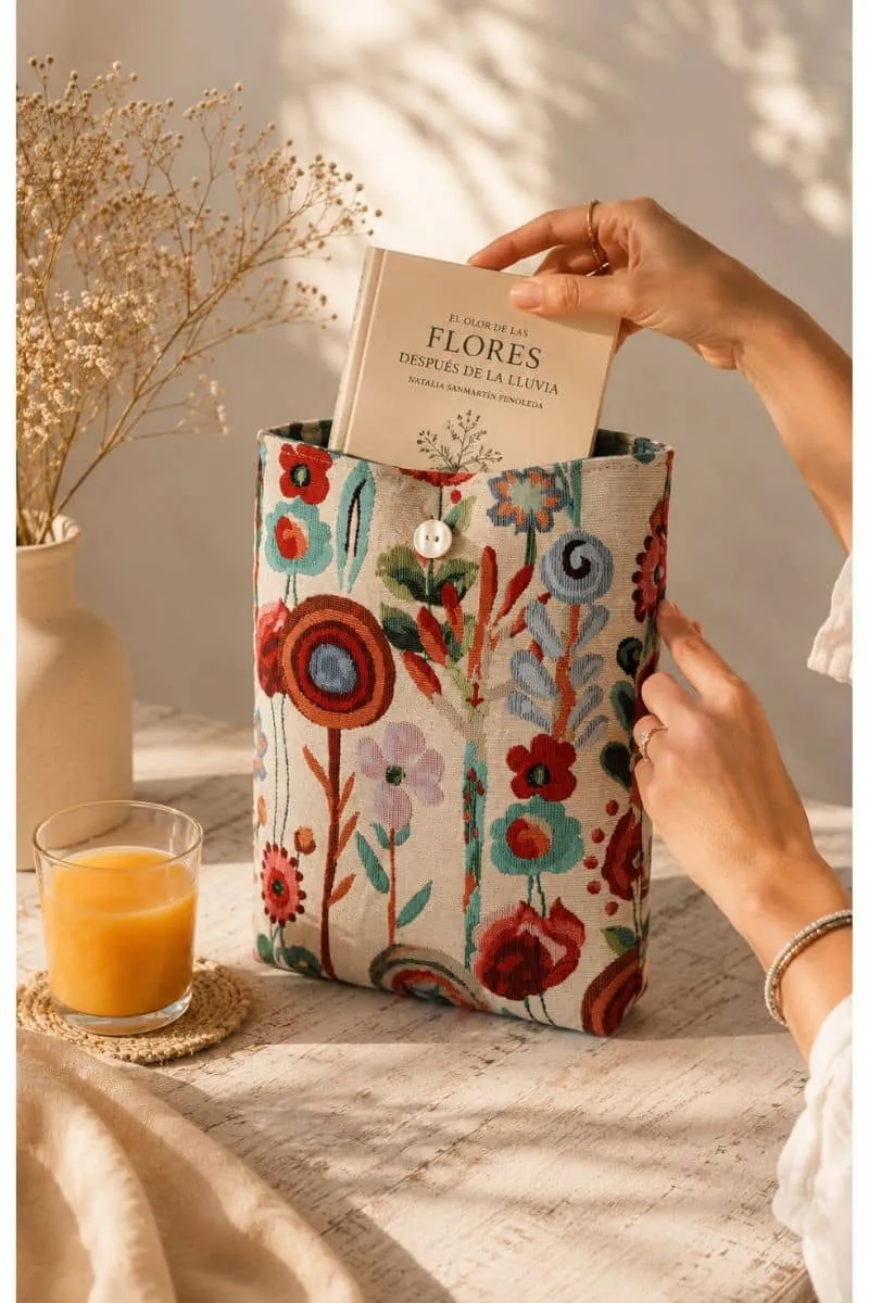 Funda acolchadas libro Floral