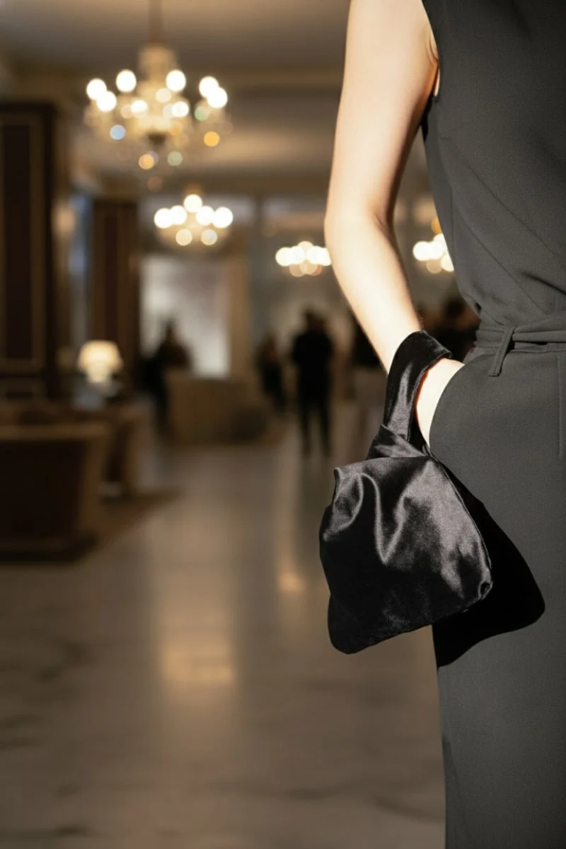 Bolso fiesta original Negro terciopelo