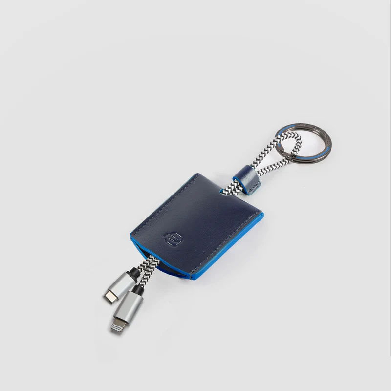 Portachiavi con cavi USB e lightning