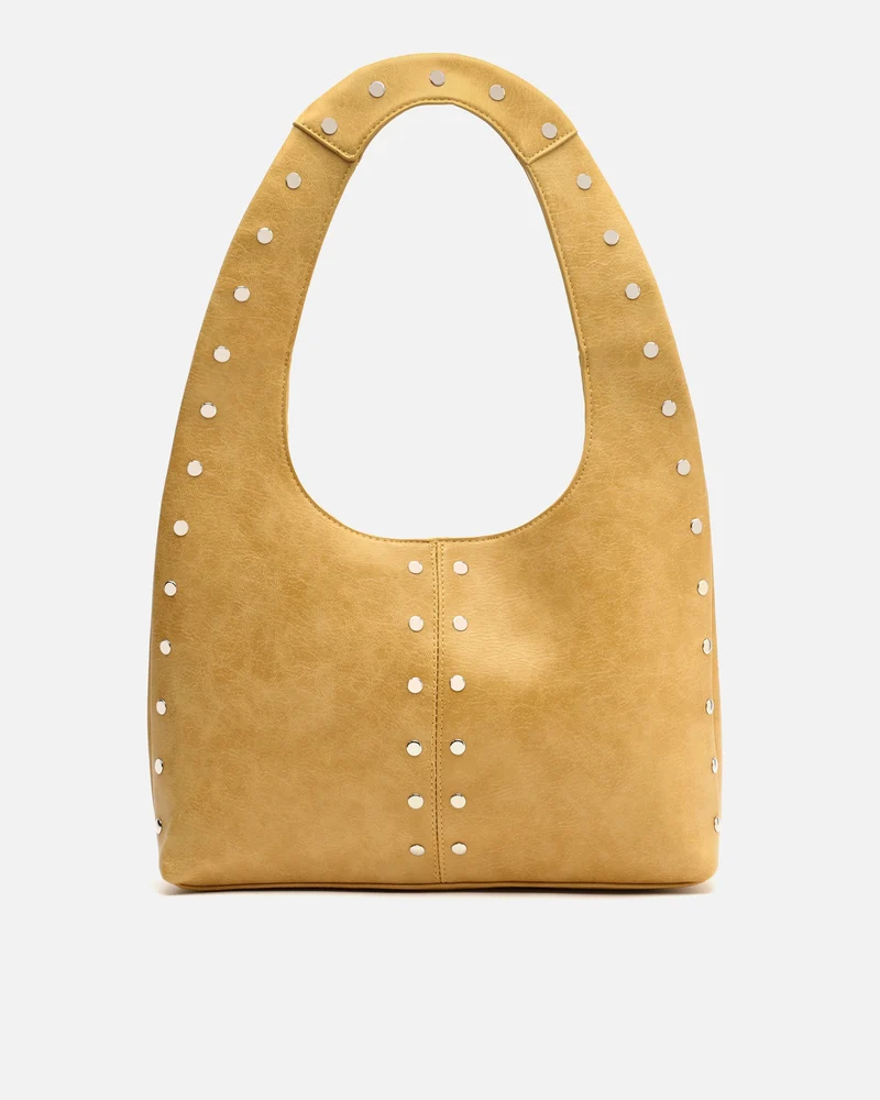Estrangi bolso hobo grande con detalles metálicos