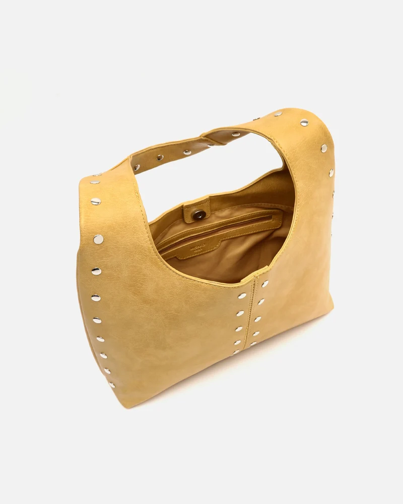 Estrangi bolso hobo grande con detalles metálicos