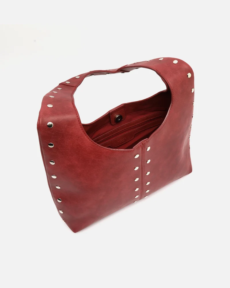 Estrangi bolso hobo grande con detalles metálicos