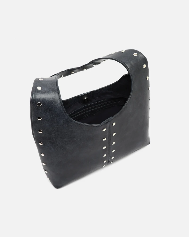 Estrangi bolso hobo grande con detalles metálicos