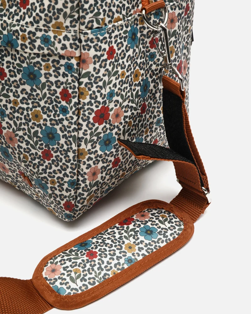 Leoflor bolsa de finde semana con estampado y asa bandolera extraíble