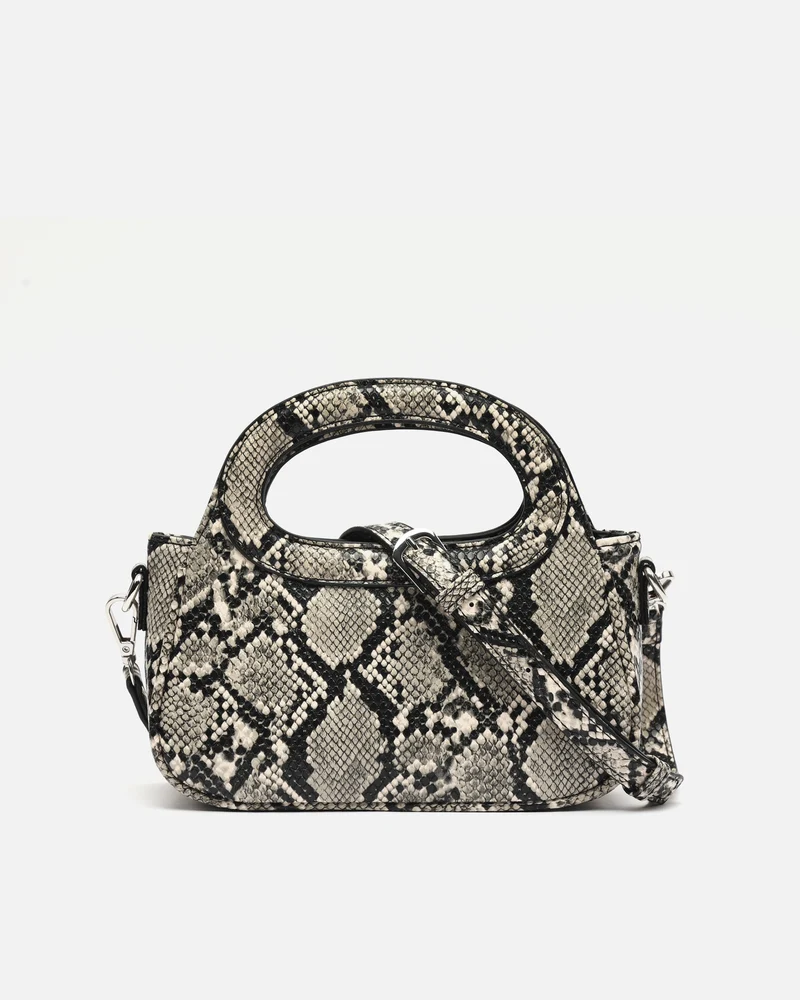 Formi bolso de fiesta animal print con asa bandolera extraíble