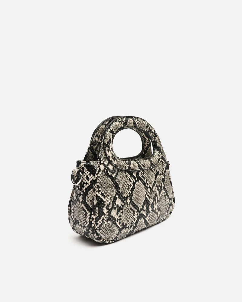 Formi bolso de fiesta animal print con asa bandolera extraíble