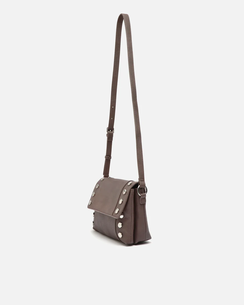Diblin bolso bandolera con solapa y detalles metálicos