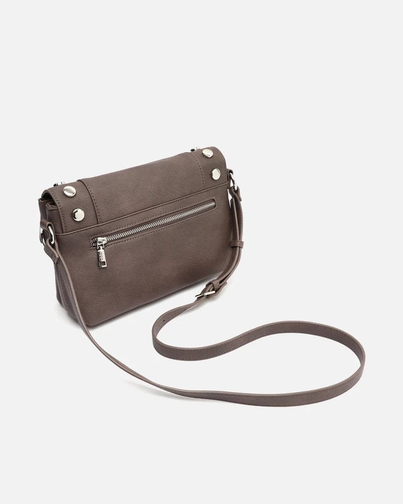Diblin bolso bandolera con solapa y detalles metálicos