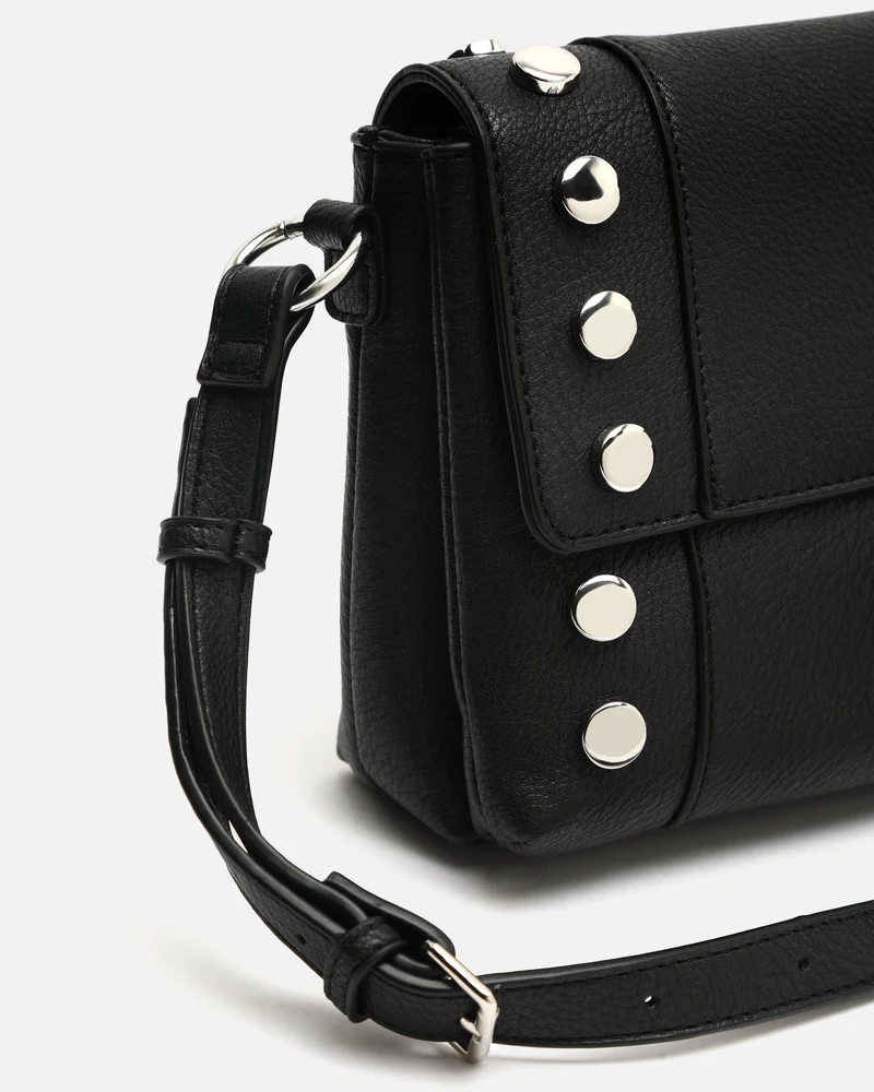 Diblin bolso bandolera con solapa y detalles metálicos