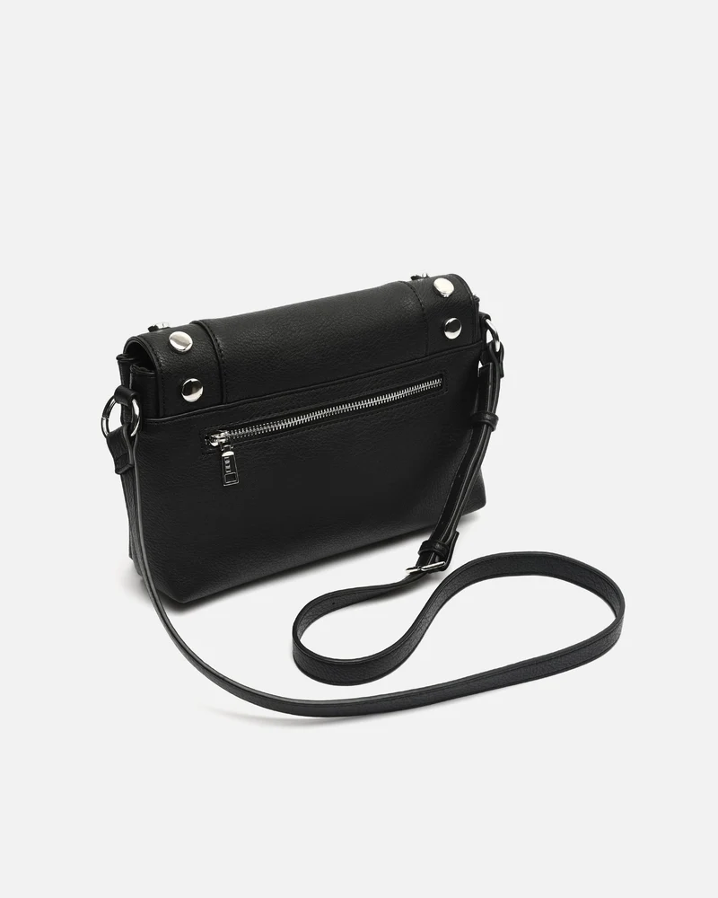 Diblin bolso bandolera con solapa y detalles metálicos