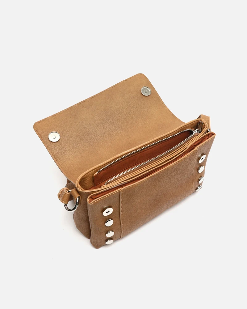 Diblin bolso bandolera con solapa y detalles metálicos
