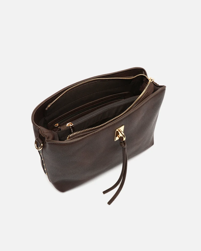 Engri bolso bandolera pequeño con detalles metálicos