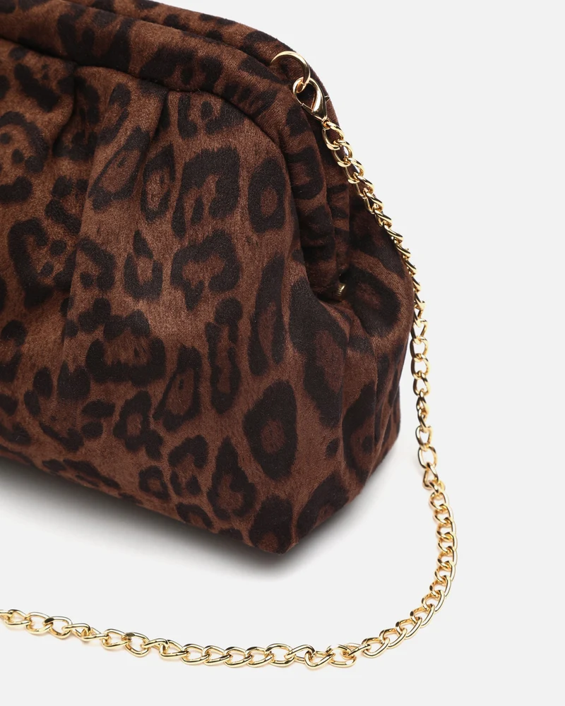 Ropiti bolso de fiesta pequeño animal print con tira bandolera extraíble ED.