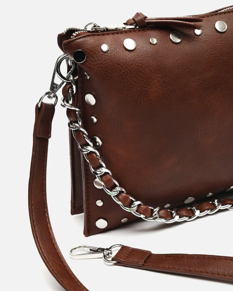Rizu bolso bandolera pequeño con detalles metálicos ED.
