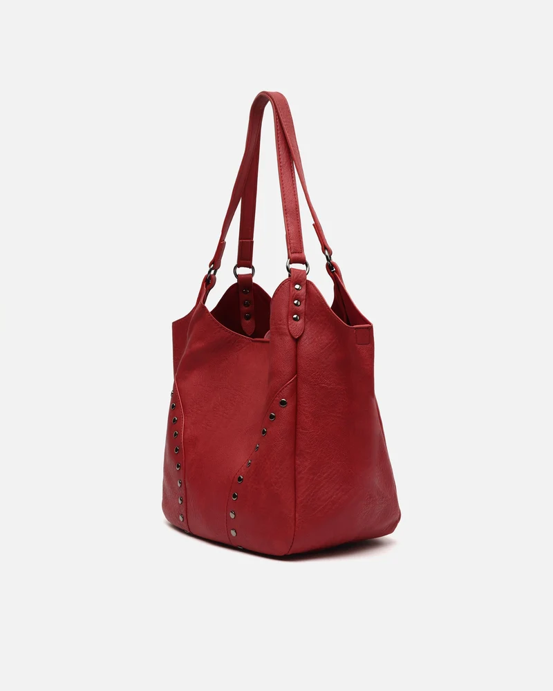 Serenity bolso de hombro con neceser extraíble y detalles metálicos