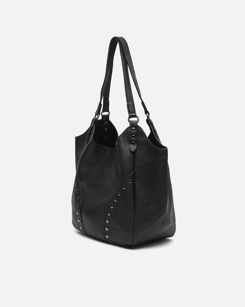 Serenity bolso de hombro con neceser extraíble y detalles metálicos