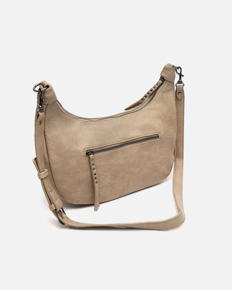 Serenitys bolso bandolera con detalles metálicos