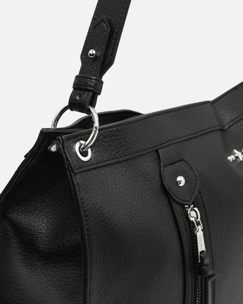 Zabali bolso de hombro grande con detalles metálicos