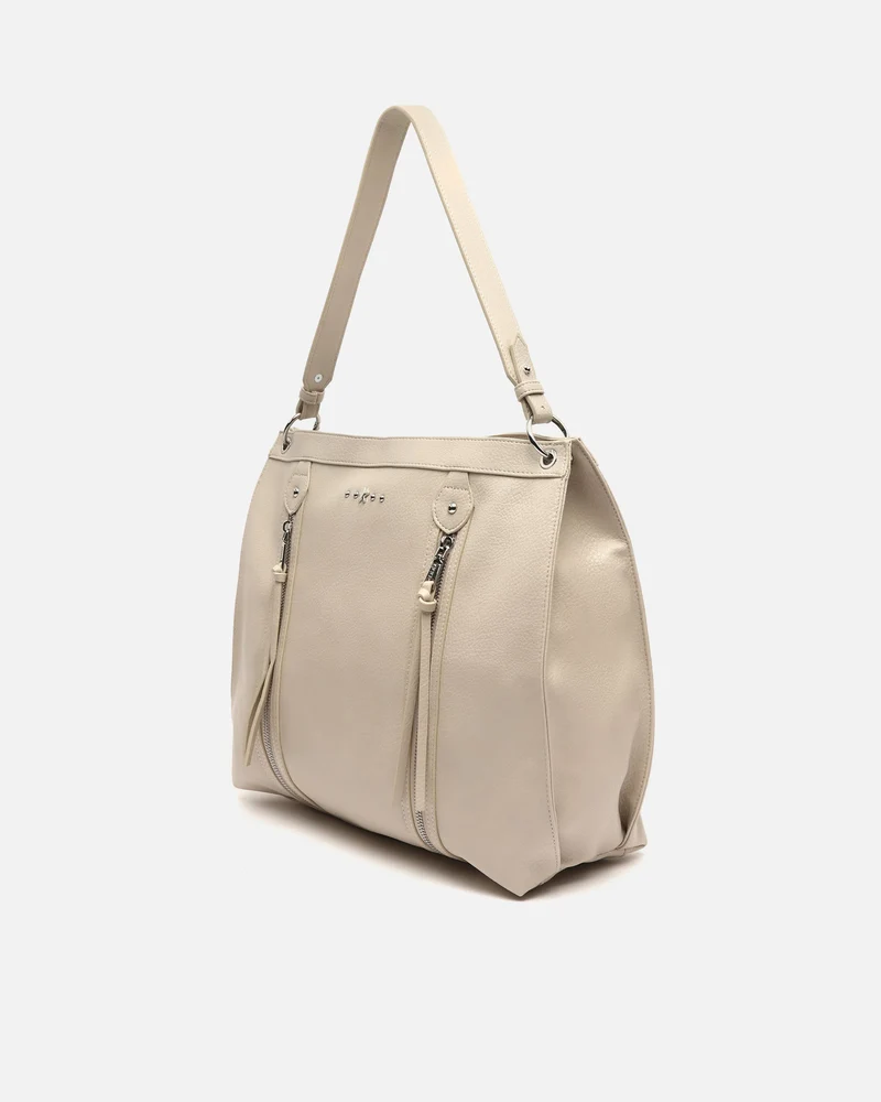 Zabali bolso de hombro grande con detalles metálicos